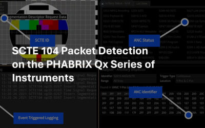 SCTE 104 Packet Detection on the PHABRIX Qx Series of Instruments