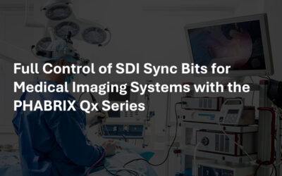 Full Control of SDI Sync Bits for Medical Imaging Systems with the PHABRIX Qx Series