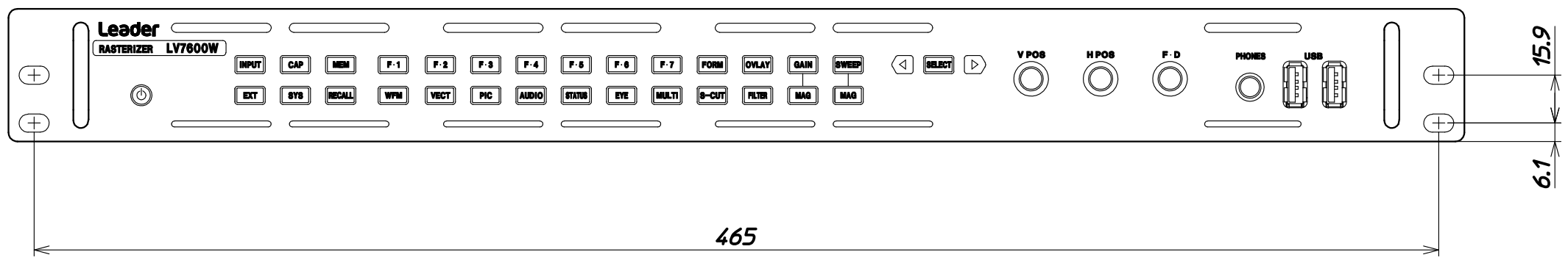 LV7600W vooraanzicht
